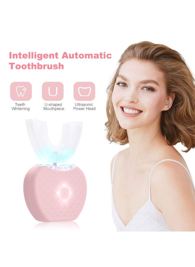 360° Automatic U-Type Electric Toothbrush with Blue Light & USB Charging